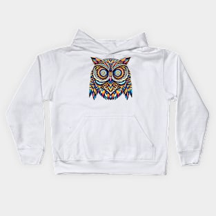 psychedelic owl Kids Hoodie